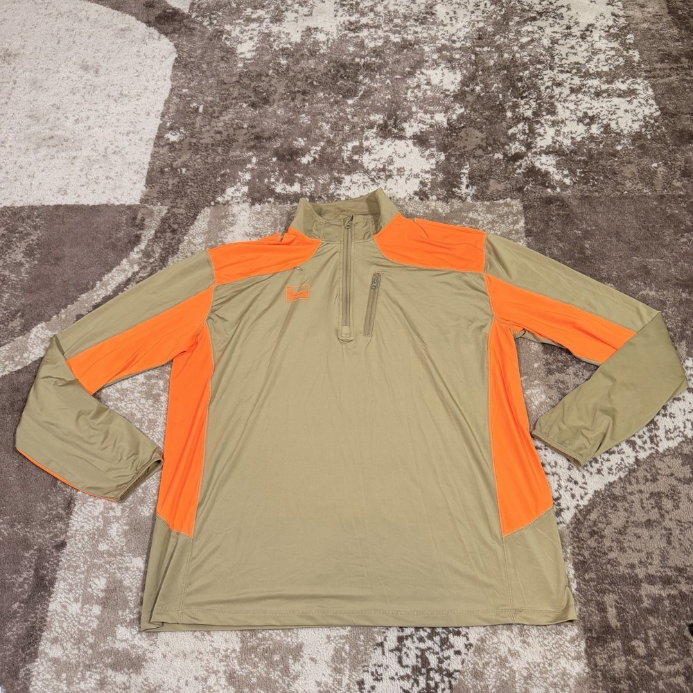 Banded Gear Upland Tech Stalker 1/4 Zip Mens 3XL Blaze Long Sleeve Pullover‎